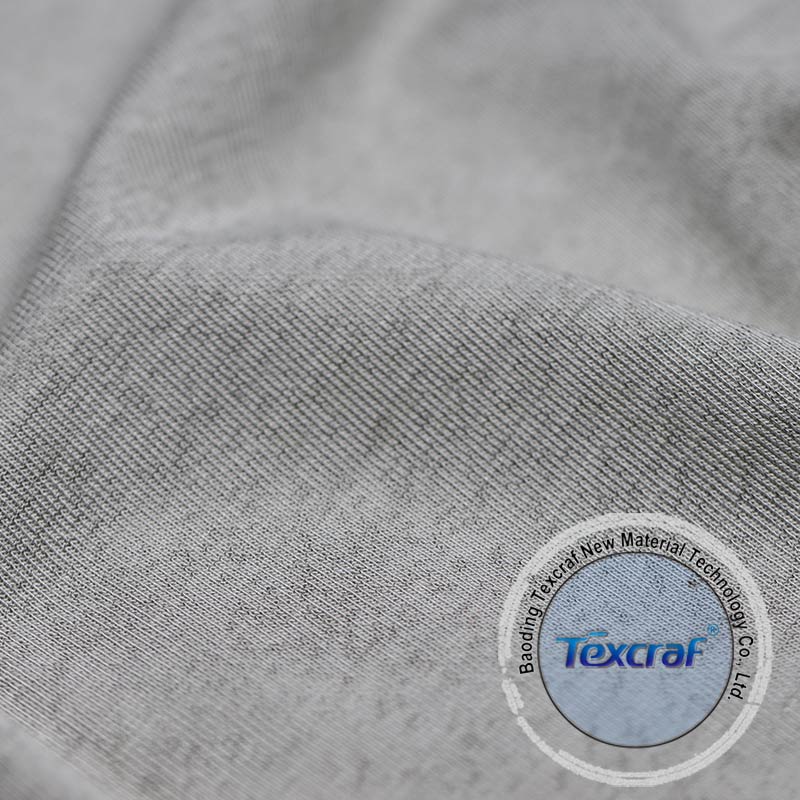 Silver and Bamboo Fiber Knitted Fabric